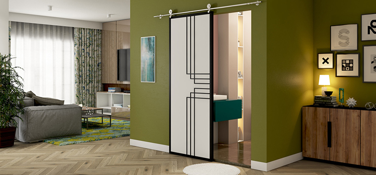 sliding bathroom door installation in Bradenton